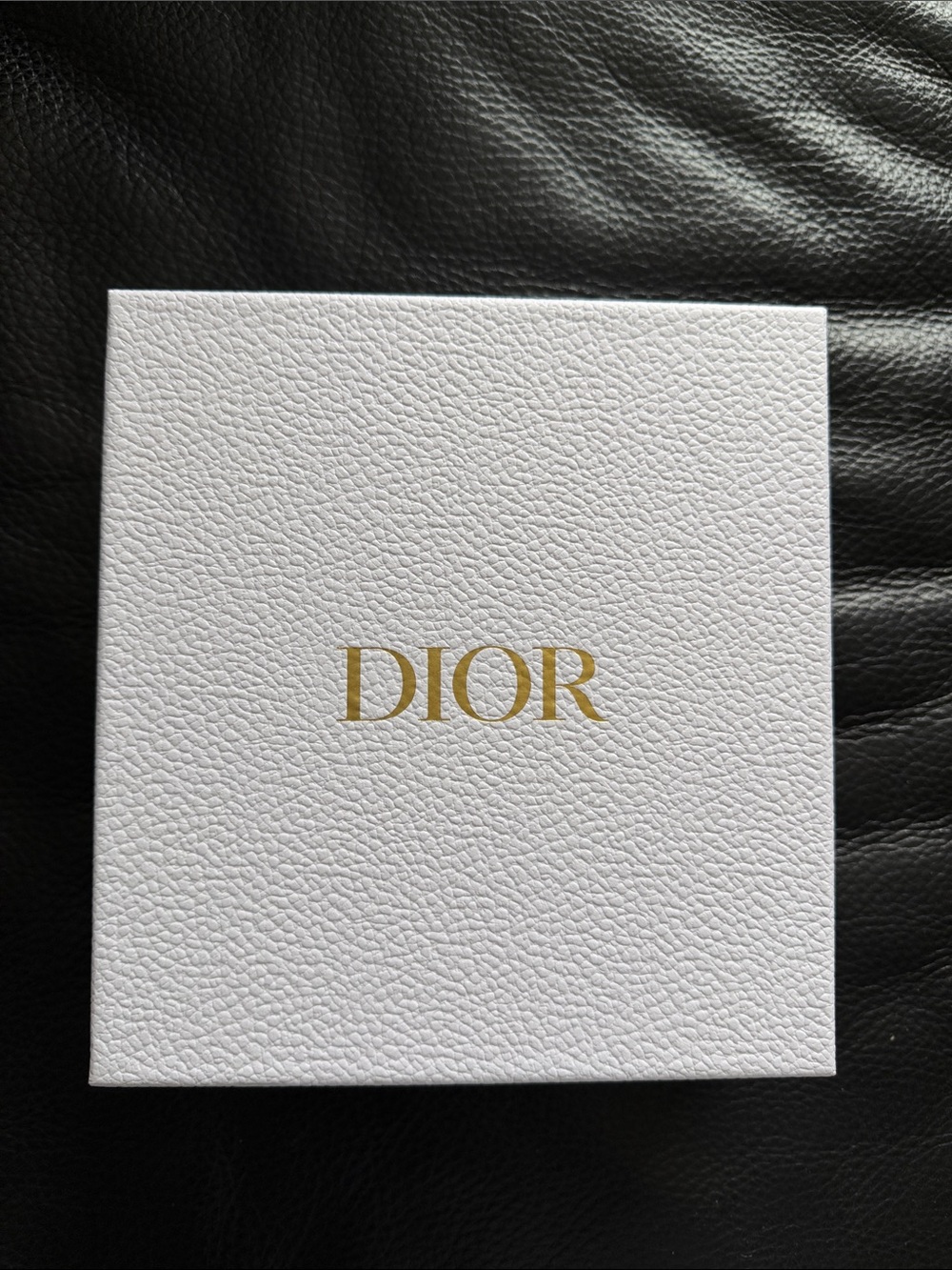 Dior White Box with Gold Logo